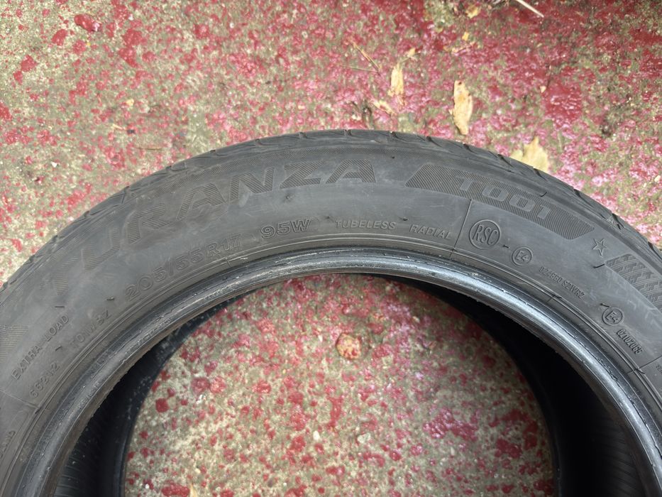 2 anvelope Bridgestone RFT 205 55 17 vara - an 2023