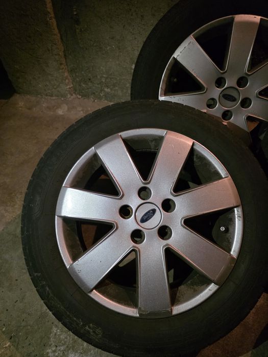 VÂND 4 JANTE + REZERVĂ FORD MONDEO ALIAJ, 16" cu cauciucuri vară