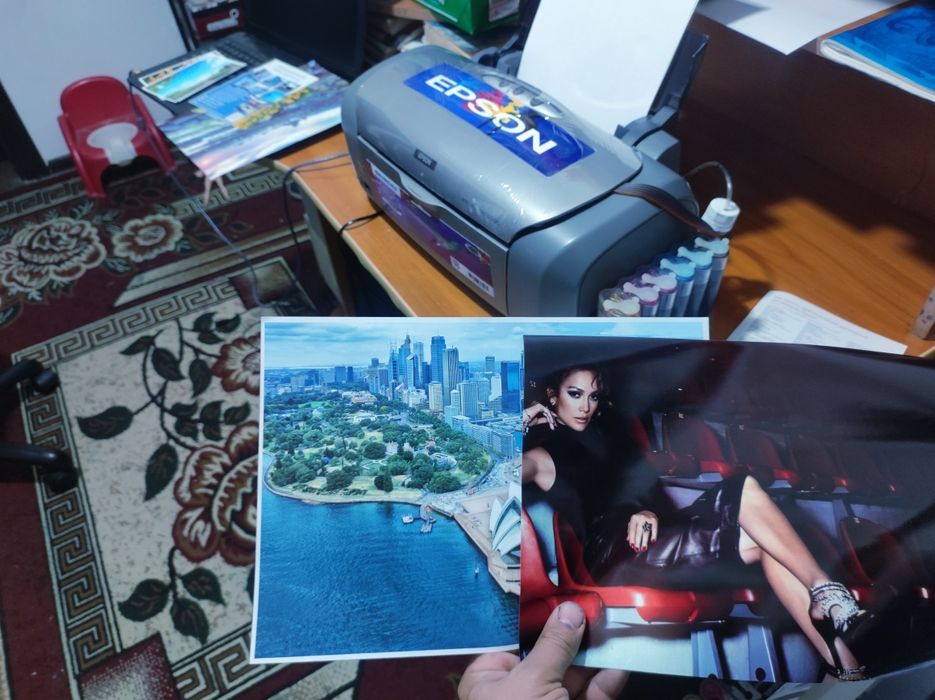 Epson L 220 FuL HD 6 ta rangli tezkor printer foto studyaga idialni