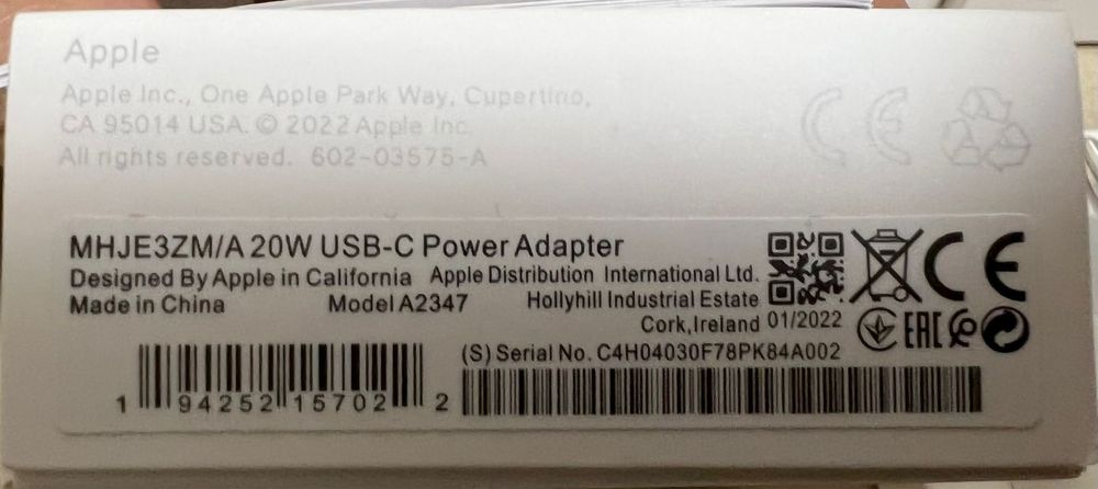 Adaptor incarcator iPhone Fast Charger 16 15 7 X 11 12 13 14 USB-C 20W