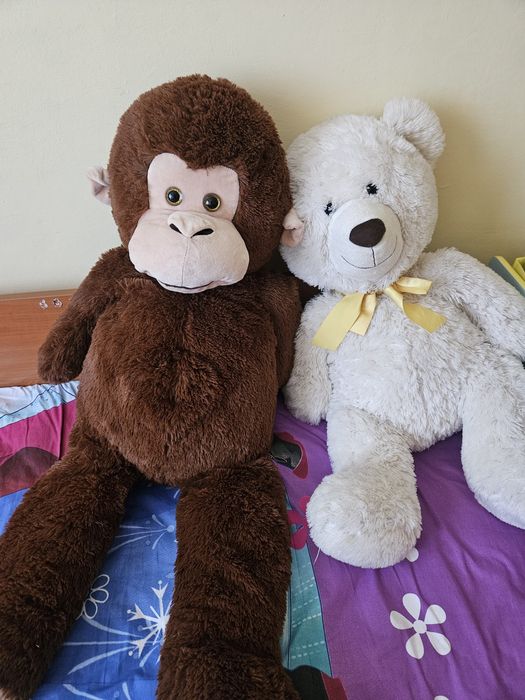 Мече и Маймунка плюшени играчки