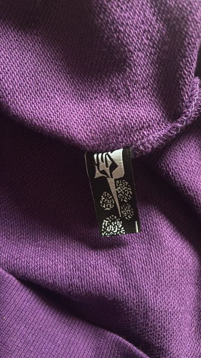 Hanorac mov cu glugă, model „spider web”, unisex, mărime L