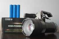 Lanterna profesionala LED cu acumulatori Power Light led XM-L T6