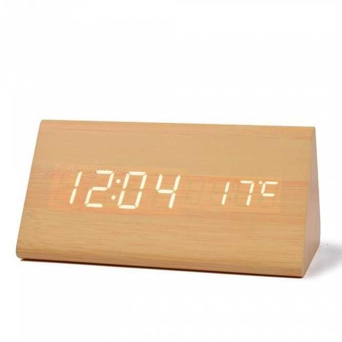 Промо LED настолен часовник + аларма и температура.