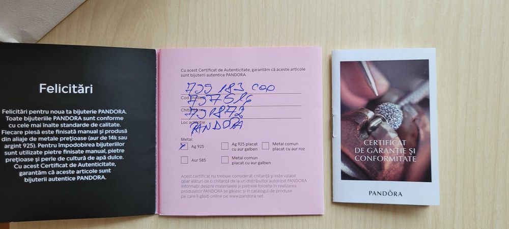 Talismane Pandora Ag 925