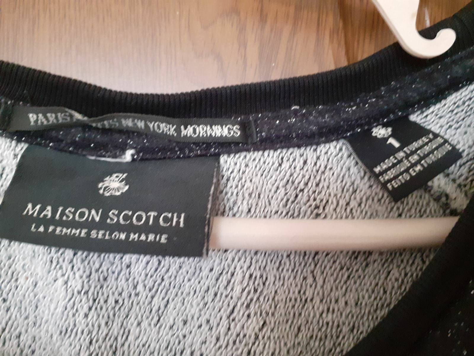 Черен суичър Maison Scotch