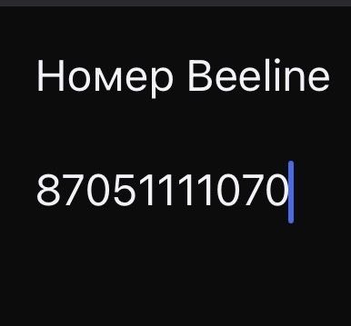 Beeline Билайн хороший запоминающийся номер