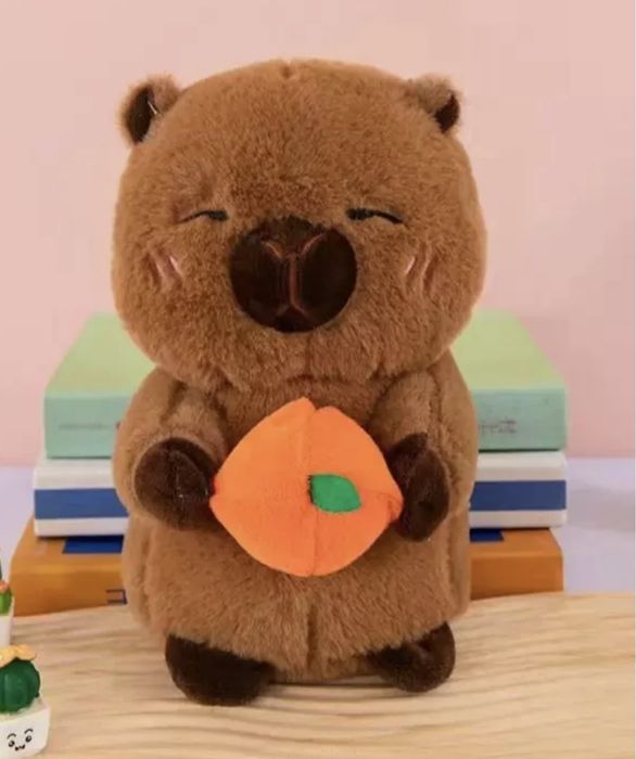 Капибара маленькая, музыкальная-сплюшка, с пледом