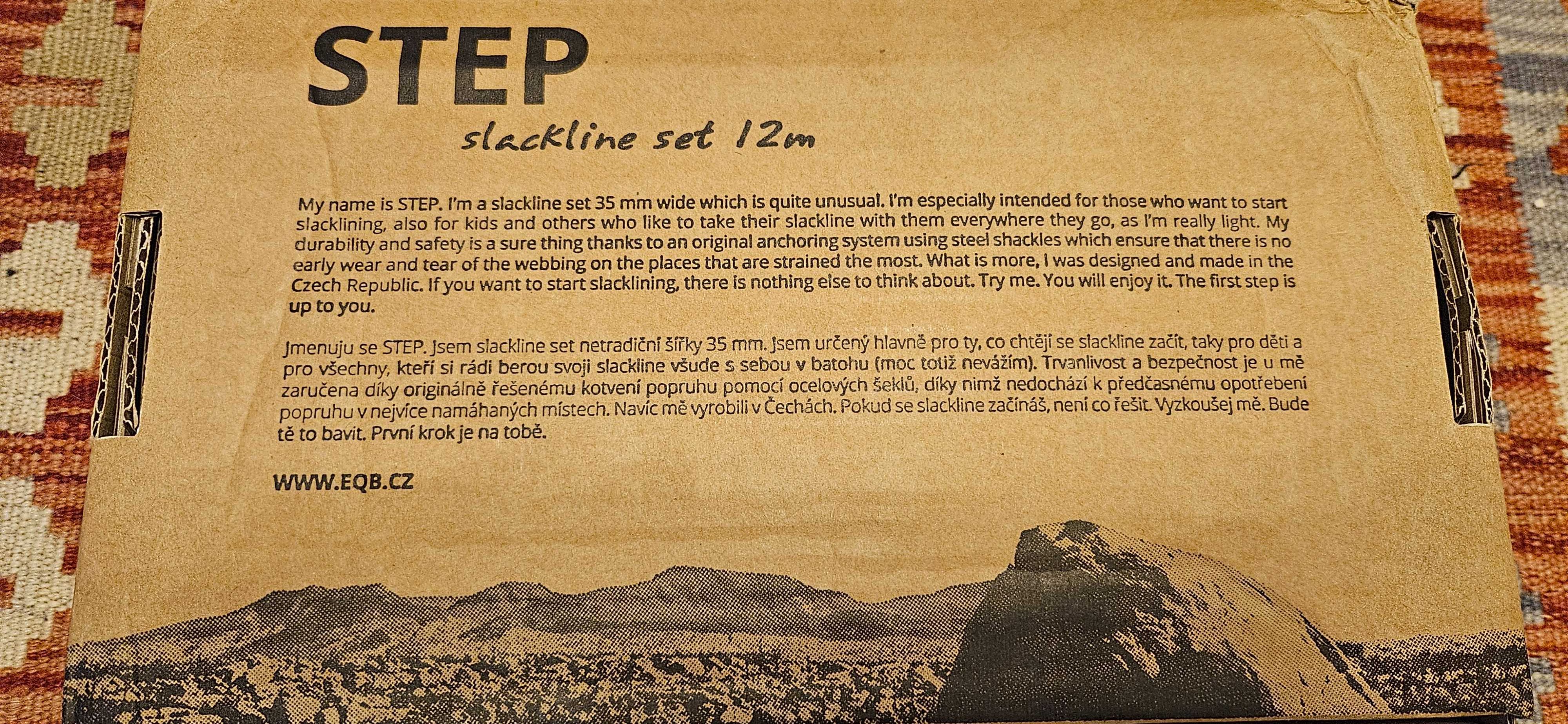 SLACKLINE Equilibrium Step 12m + 2 benzi protectie copaci - nou