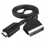 Cablu convertor SCART la HDMI alimentare USB pt TV, receiver, consola