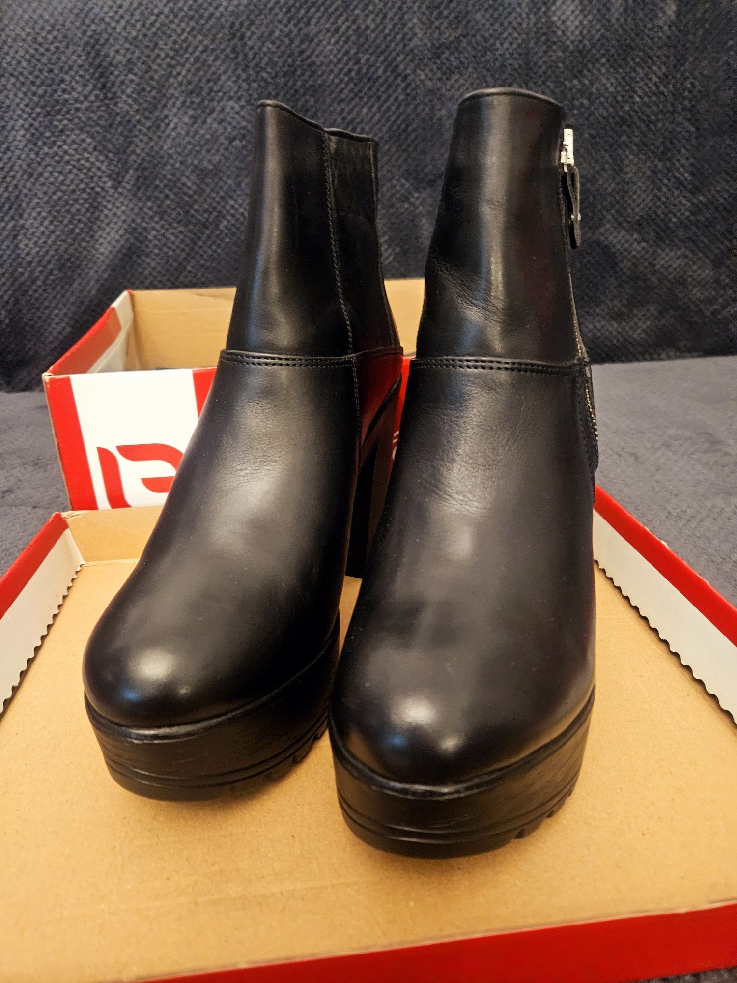 Botine casual piele