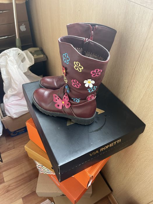 Детские сапоги 32 размера для девочки