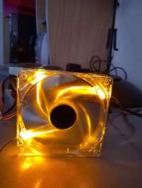 Ventilator/cooler  pc led 120 mm culoare galbena