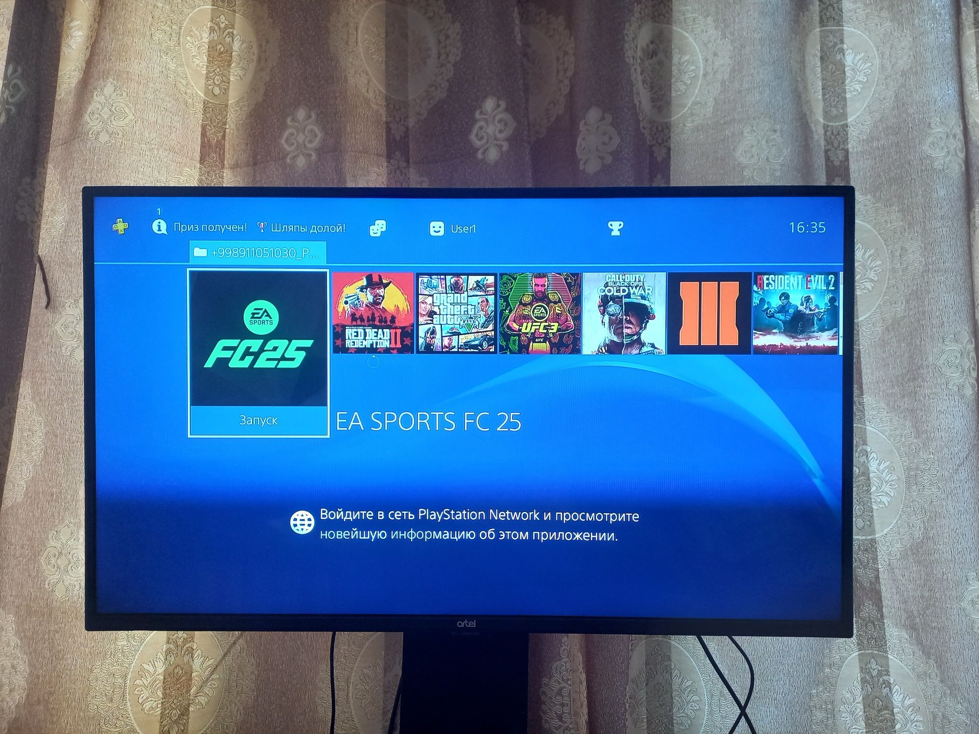 PS4 pro tiniq holati ideal yangi 1TB hotirasi plombasi bor 13ta o'yinl