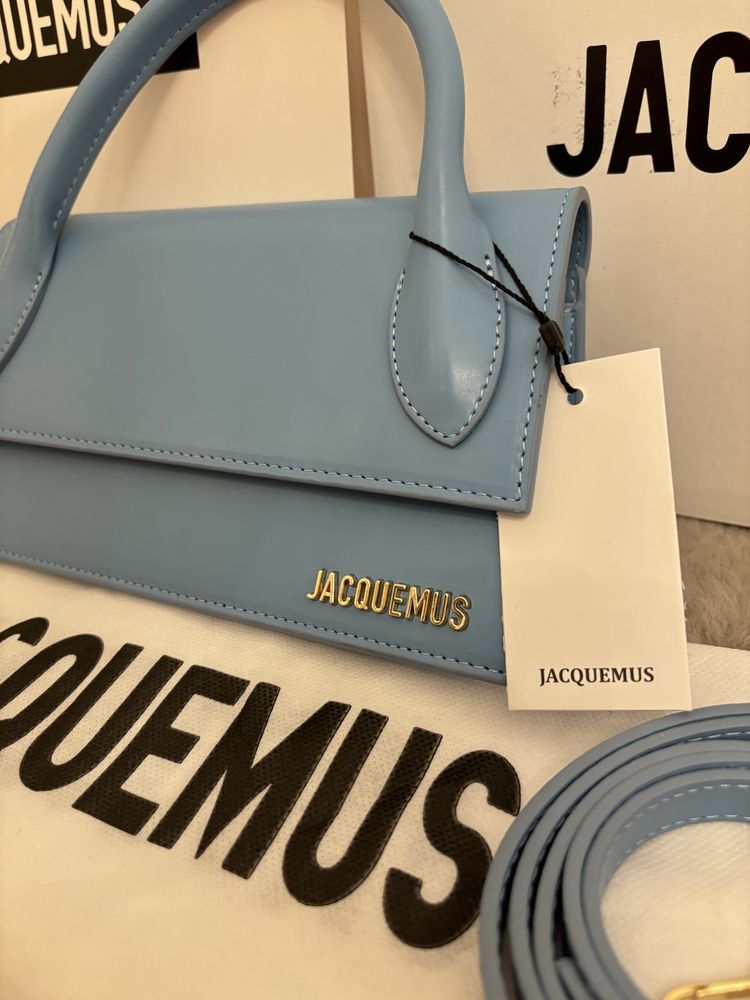 Geanta/Poseta Jacquemus Le Chiquito Long blue
