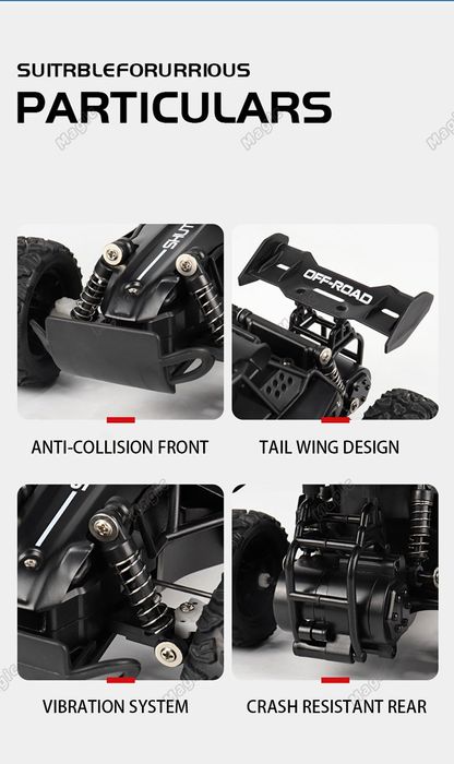 Детска количка с дистанционно управление 1:16
с LED светлина 1:16
с