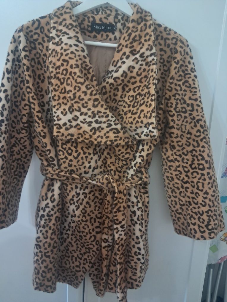 Palton Max mara animal print leopard