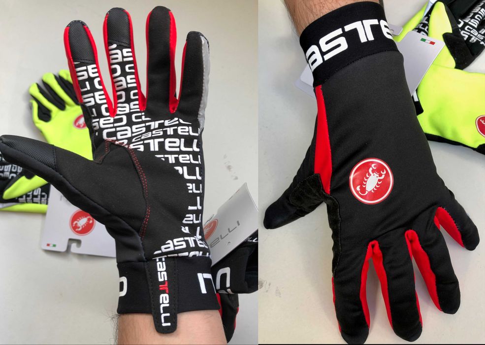 Manusi bicicleta iarna captusite cu polar pe interior Castelli