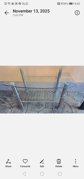 Masa sticla TV, stare foarte buna