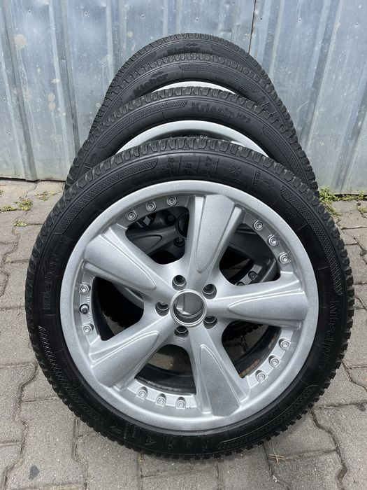 Jante aliaj 5x100mm, anvelope iarna, 225/45 R17 VW Golf 4 Bora Subaru