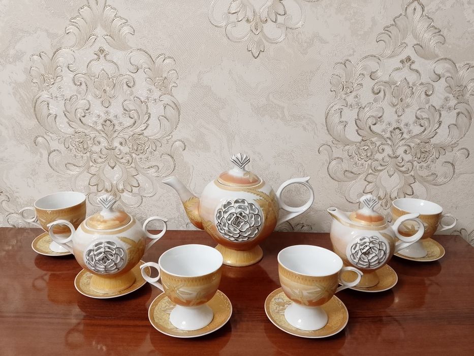 Сервиз чайный с пальмами. "Yamasen"