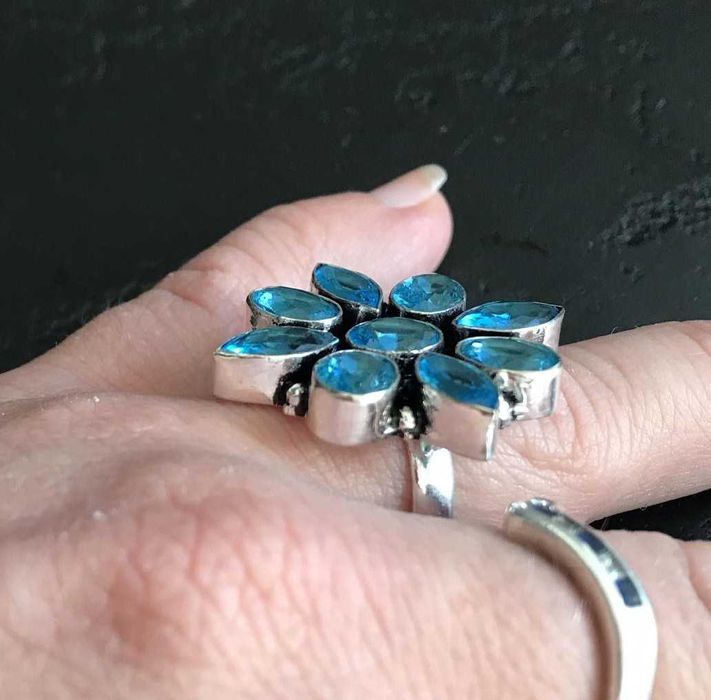 Inel Argint 925 cu Pietre Semipretioase Topaz