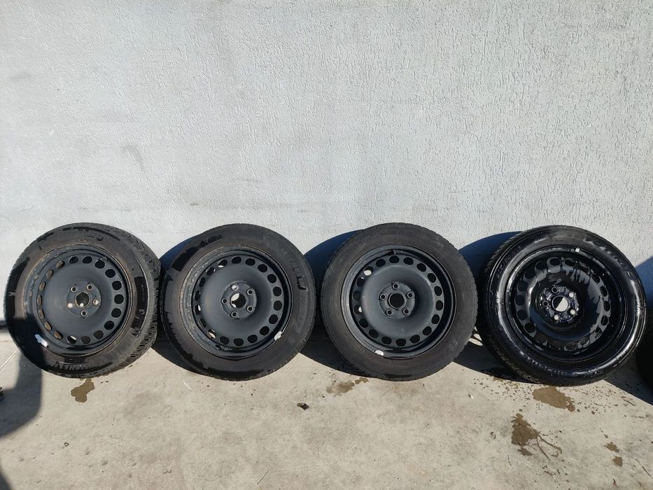Jante tabla R16" 5X112 VW Golf Passat Seat Exeo Audi A3 A4 Skoda+anvelope iarna 205/55 R16 3C0601027 ET45
