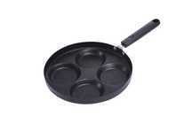 Tigaie clatite 4 compartimente, antiaderenta, negru, 24cm
