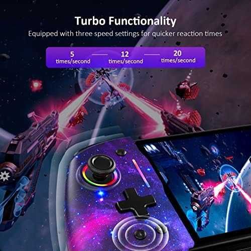 Нов NexiGo Gripcon Gen 2 Ергономичен контролер за Switch със светлини