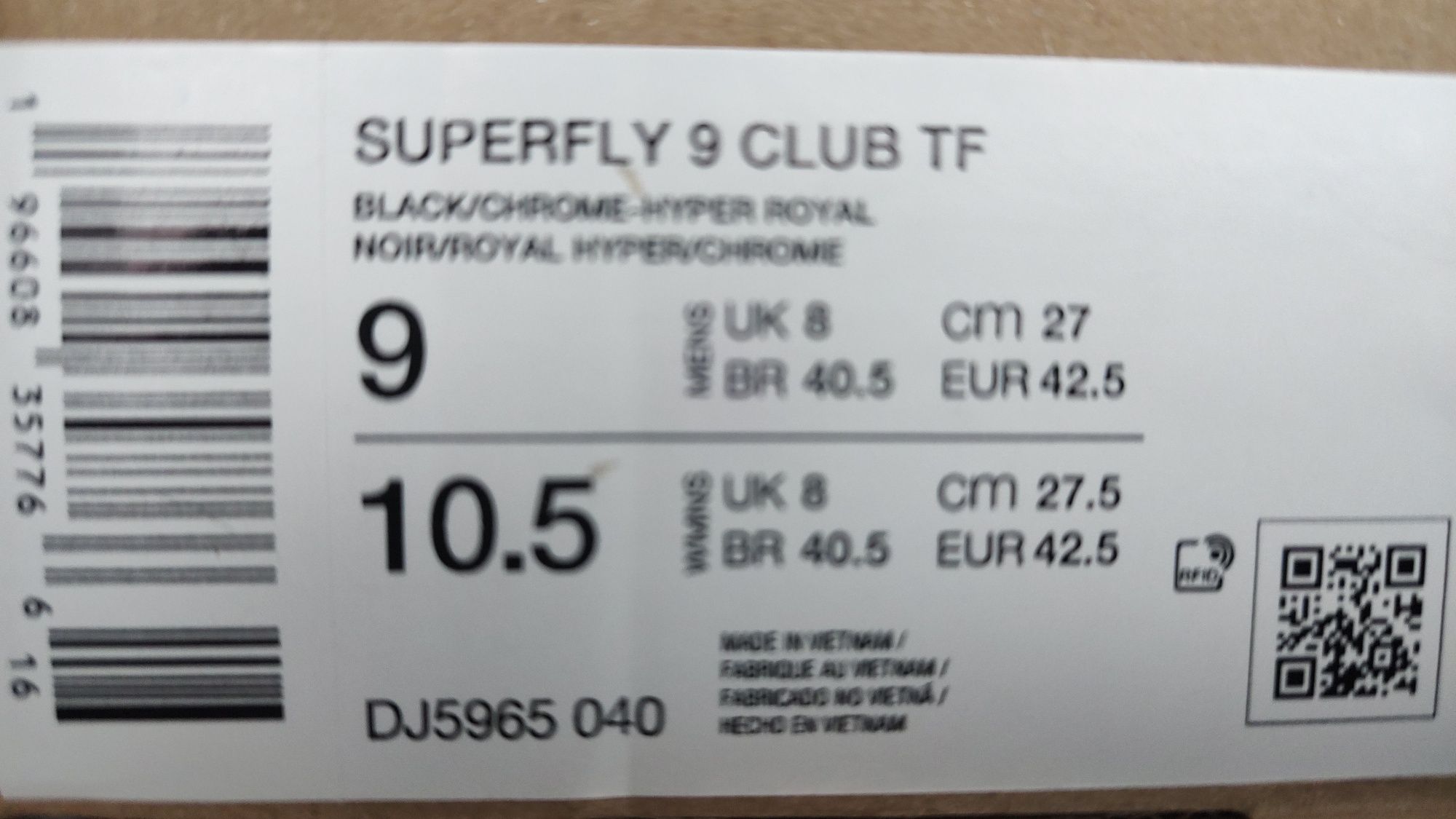 Ghete fotbal sintetic NOI Nike Superfly 9 Club marimea 42,5