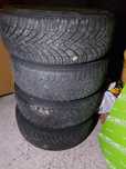 Vând set jante cu anvelope  Continental ContiWinter Contact 195/65/15T