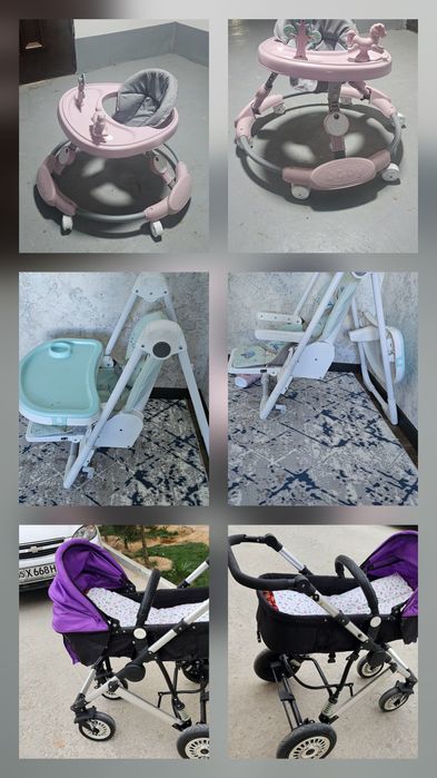 Продаётся коляска ходинок и кресло детский  не дорого