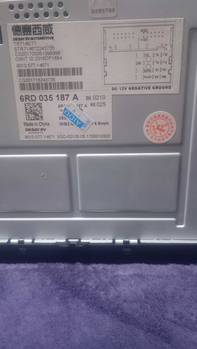 Radio casetofon Wv Golf 5,6