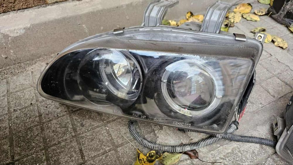 Сивик 5 angel eyes фарове