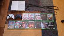 Xbox One + 2 controllere + 12 jocuri + cabluri