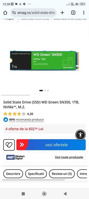 ssd western digital 1TB