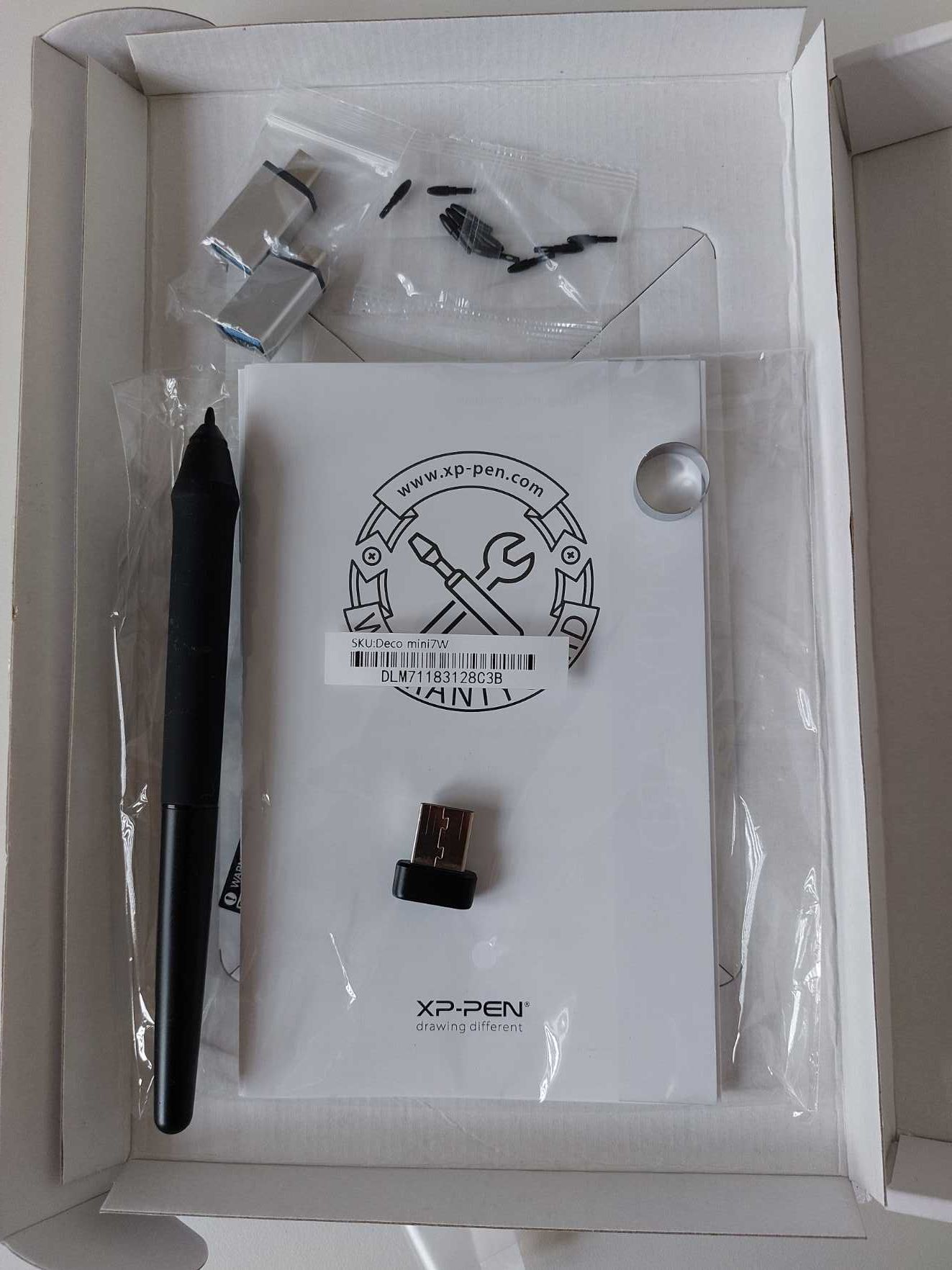 Tableta grafica XP-PEN Deco Mini7W, 7x4.37", Wi-Fi + USB Type-C