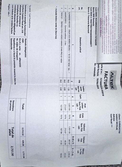 Camera foto Cannon EOS 4000D