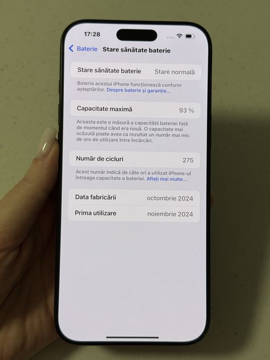 iPhone 16 Pro Max 93% baterie 512GB