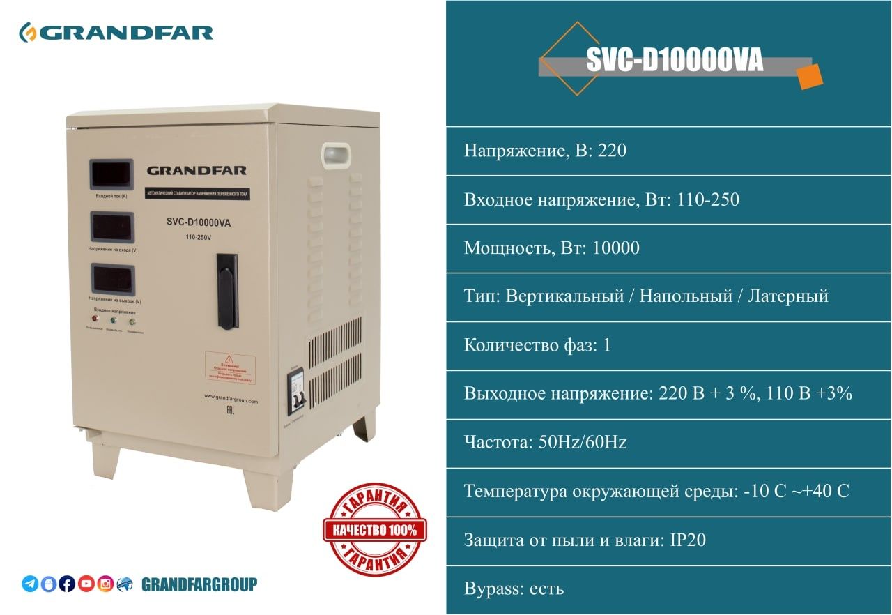 Стаблизатор SDW-SVC Grandfar