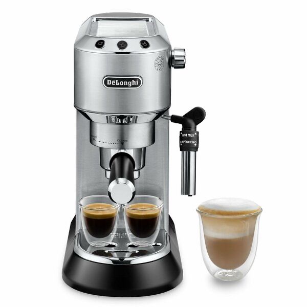Рожковая кофеварка DeLonghi Dedica EC685. M (Цвет: Серебристый)