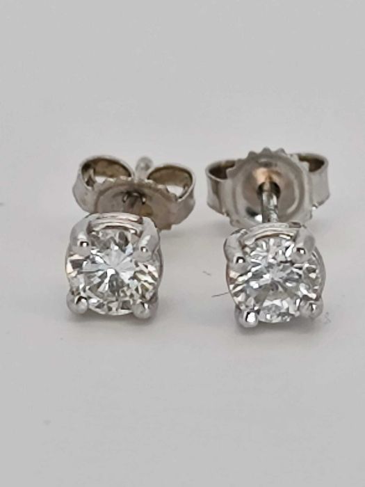Cercei aur 14k cu diamante 0.55ct