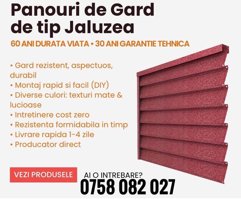 Gard Jaluzele Producator