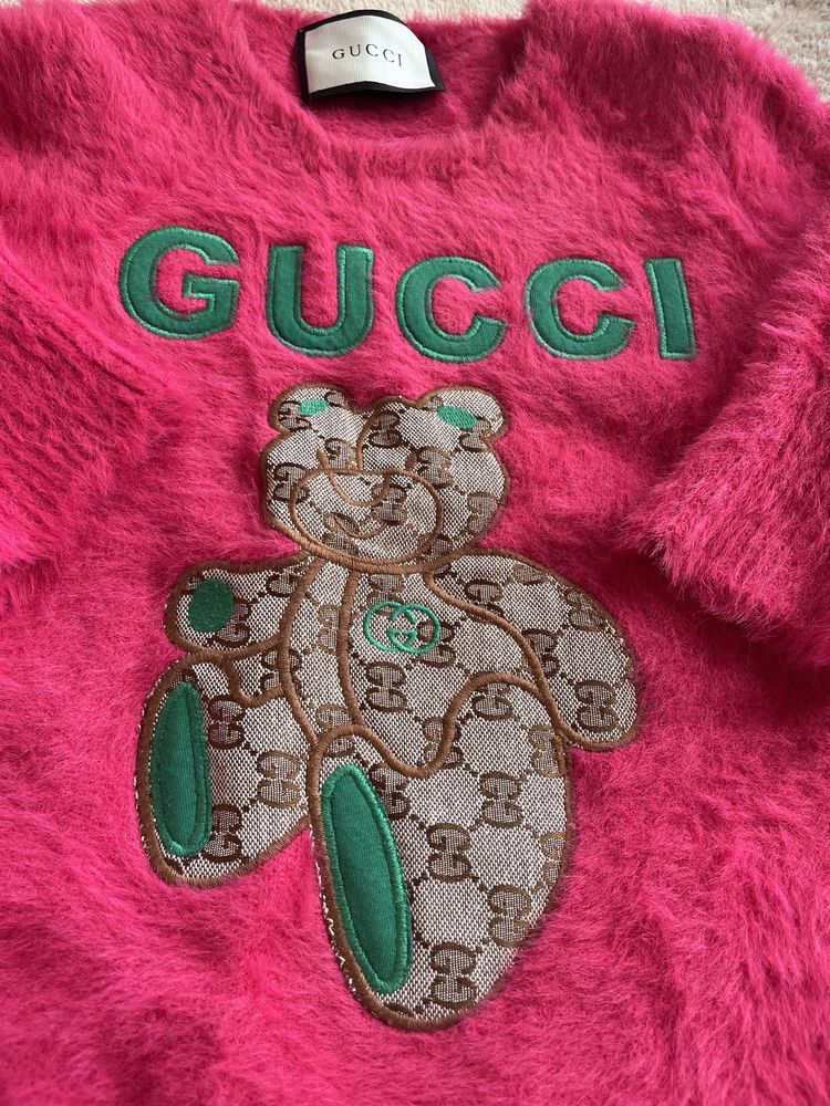 Пухена блузка къс ръкав Gucci