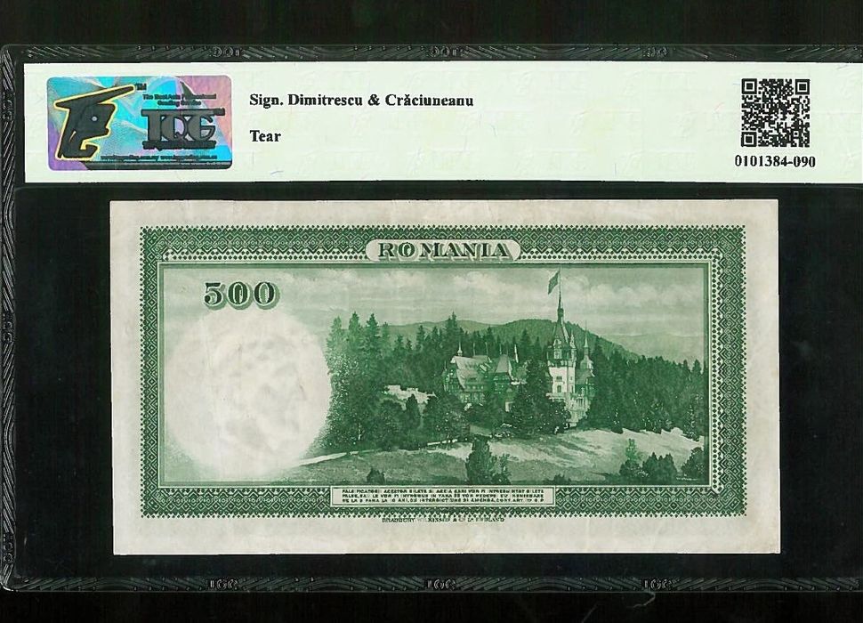 Bancnota România 500 lei 1934 Gradată TQG