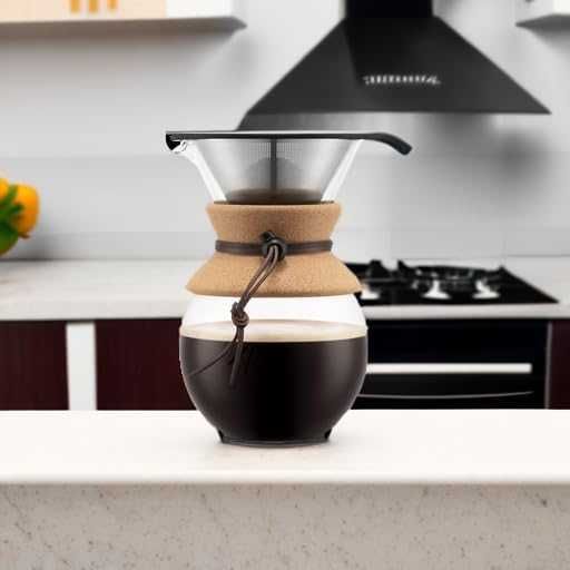 Кафемашина Bodum 34oz PourOver,високотемпературно боросиликатно стъкло