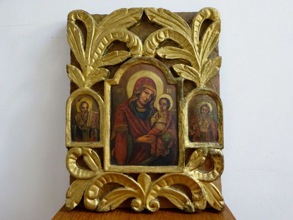 Icoana pictata pe lemn, Maica Domnului cu Pruncul, de Altar, Veche