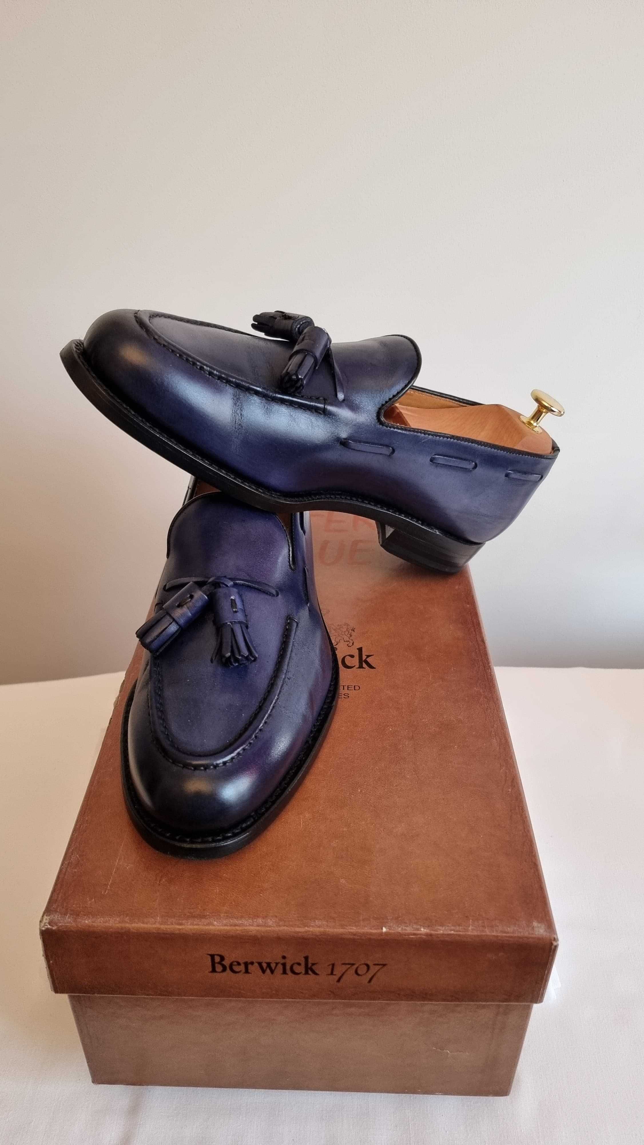 Pantofi eleganti Berwick barbati, marime 40, material piele, maro