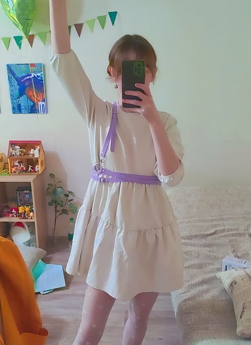 Платье кожаное sella