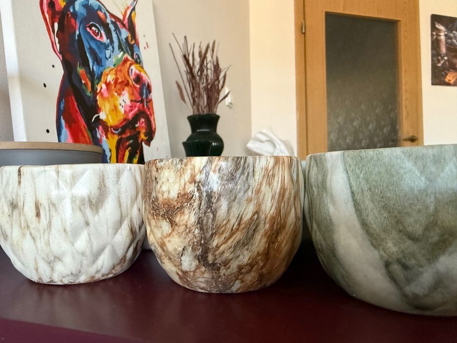 Кашпи за малки цветя, керамика